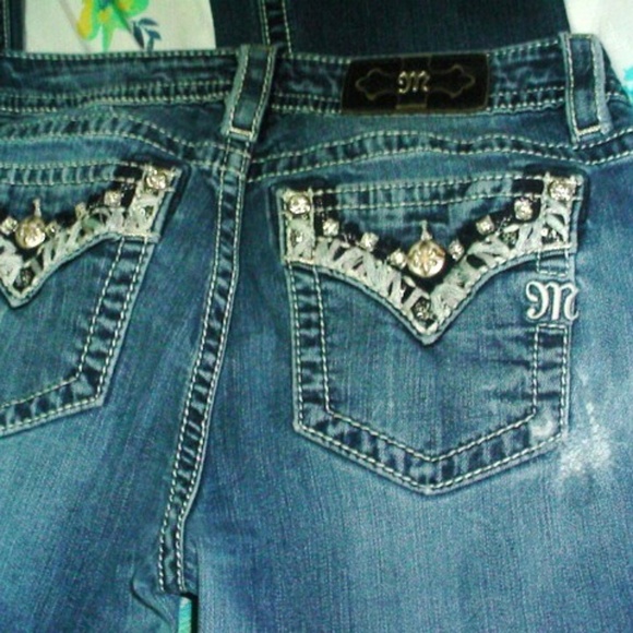 MISS ME Embellished Flap pockets JP768958 Jeans 30 - Picture 1 of 5
